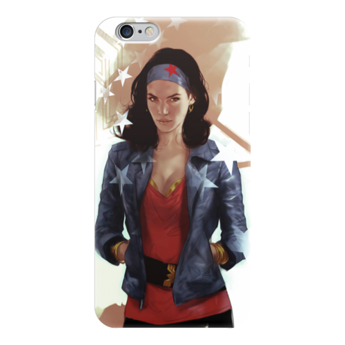 Заказать чехол для iPhone 6/6 Plus в Москве. Чехол для iPhone 6 глянцевый Чудо-Женщина (Wonder Woman) от scoopysmith - готовые дизайны и нанесение принтов.