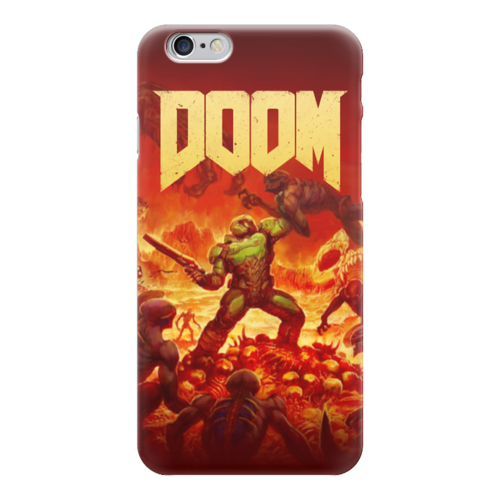 Заказать чехол для iPhone 6/6 Plus в Москве. Чехол для iPhone 6 глянцевый Doom  от geekbox - готовые дизайны и нанесение принтов.