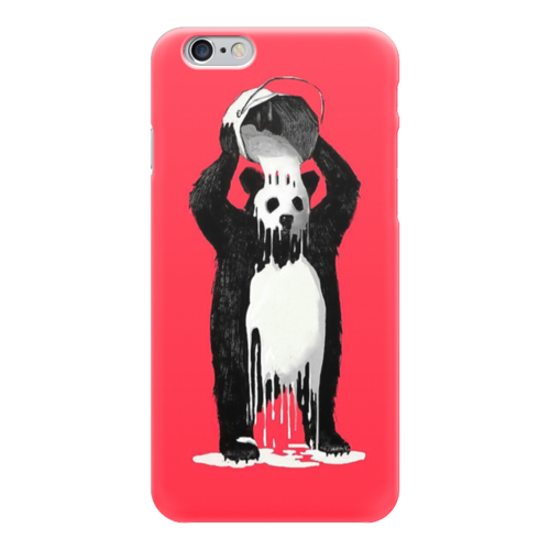Заказать чехол для iPhone 6/6 Plus в Москве. Чехол для iPhone 6 глянцевый Панда в краске от Leichenwagen - готовые дизайны и нанесение принтов.