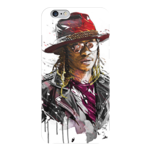 Заказать чехол для iPhone 6/6 Plus в Москве. Чехол для iPhone 6 глянцевый Человек в шляпе от Media M  - готовые дизайны и нанесение принтов.