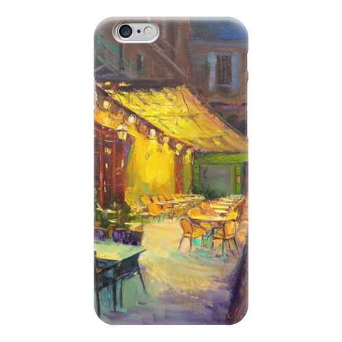Заказать чехол для iPhone 6/6 Plus в Москве. Чехол для iPhone 6 глянцевый Cafe Van Gogh от dekuzmin5 - готовые дизайны и нанесение принтов.