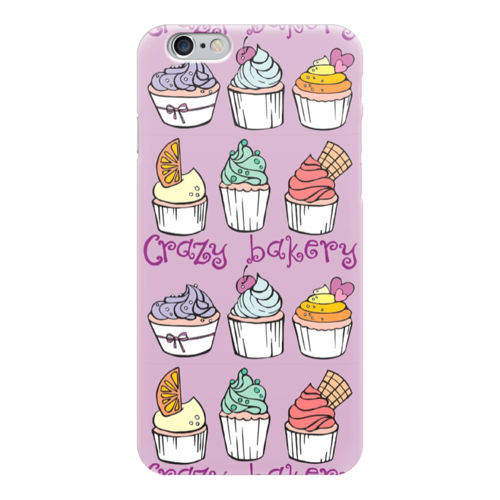 Заказать чехол для iPhone 6/6 Plus в Москве. Чехол для iPhone 6 глянцевый Crazy Bakery от aygulia - готовые дизайны и нанесение принтов.