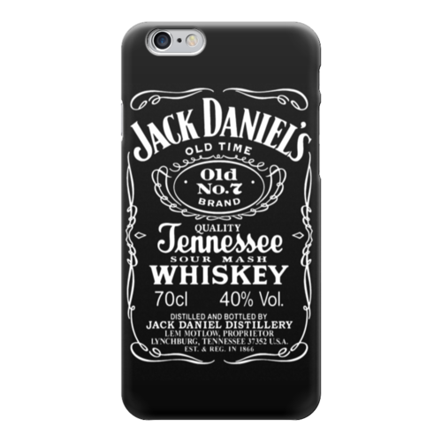 Заказать чехол для iPhone 6/6 Plus в Москве. Чехол для iPhone 6 глянцевый Jack Daniels от Leichenwagen - готовые дизайны и нанесение принтов.