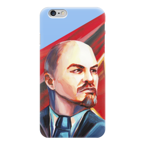 Заказать чехол для iPhone 6/6 Plus в Москве. Чехол для iPhone 6 глянцевый Ленин от СССР магазин - готовые дизайны и нанесение принтов.