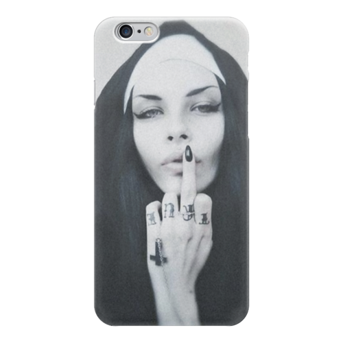 Заказать чехол для iPhone 6/6 Plus в Москве. Чехол для iPhone 6 глянцевый Nun - 1 от Vladec11 - готовые дизайны и нанесение принтов.