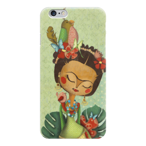 Заказать чехол для iPhone 6/6 Plus в Москве. Чехол для iPhone 6 глянцевый Frida Kahlo от Just kidding - готовые дизайны и нанесение принтов.