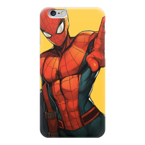 Заказать чехол для iPhone 6/6 Plus в Москве. Чехол для iPhone 6 глянцевый Человек-паук (Spider-man) от scoopysmith - готовые дизайны и нанесение принтов.