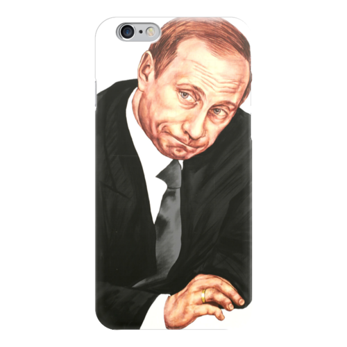 Заказать чехол для iPhone 6/6 Plus в Москве. Чехол для iPhone 6 глянцевый Путин от Just kidding - готовые дизайны и нанесение принтов.