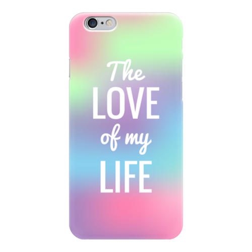 Заказать чехол для iPhone 6/6 Plus в Москве. Чехол для iPhone 6 глянцевый The love of my life от Antaya - готовые дизайны и нанесение принтов.