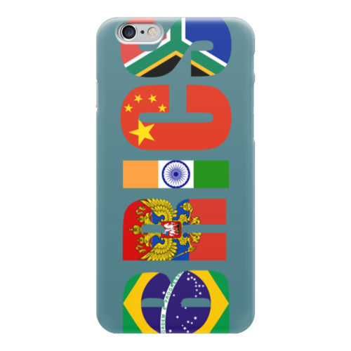 Заказать чехол для iPhone 6/6 Plus в Москве. Чехол для iPhone 6 глянцевый BRICS - БРИКС от trend - готовые дизайны и нанесение принтов.
