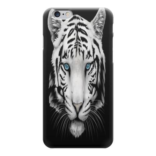 Заказать чехол для iPhone 6/6 Plus в Москве. Чехол для iPhone 6 глянцевый Белый тигр от THE_NISE  - готовые дизайны и нанесение принтов.