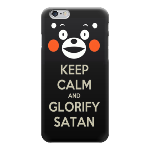 Заказать чехол для iPhone 6/6 Plus в Москве. Чехол для iPhone 6 глянцевый Keep calm Кумамон от Анна - готовые дизайны и нанесение принтов.