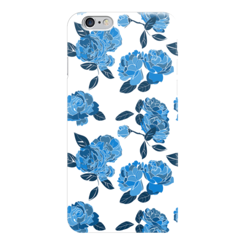 Заказать чехол для iPhone 6/6 Plus в Москве. Чехол для iPhone 6 глянцевый Букет синих роз от Evgenia Bandagnomych - готовые дизайны и нанесение принтов.