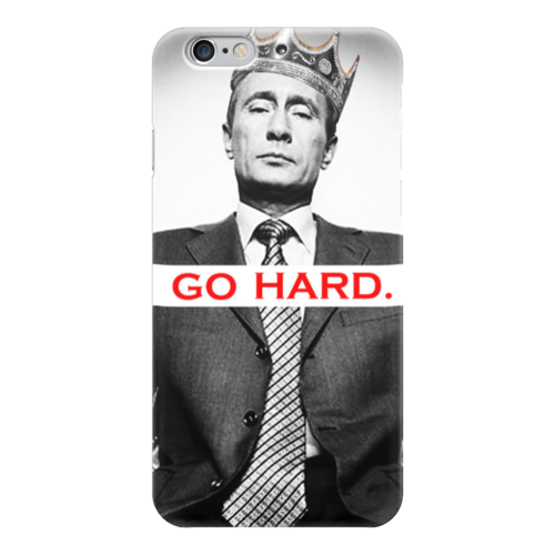 Заказать чехол для iPhone 6/6 Plus в Москве. Чехол для iPhone 6 глянцевый Будь жестким, как Путин! от Ali Say - готовые дизайны и нанесение принтов.
