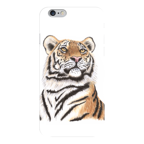 Заказать чехол для iPhone 6/6 Plus в Москве. Чехол для iPhone 6 глянцевый Взгляд тигра от tigerda  - готовые дизайны и нанесение принтов.
