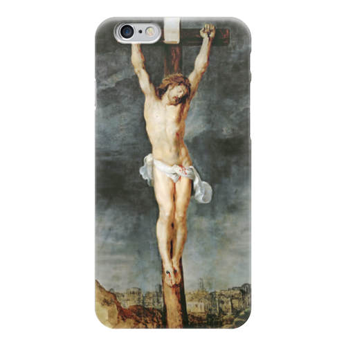 Заказать чехол для iPhone 6/6 Plus в Москве. Чехол для iPhone 6 глянцевый Христос на кресте от trend - готовые дизайны и нанесение принтов.