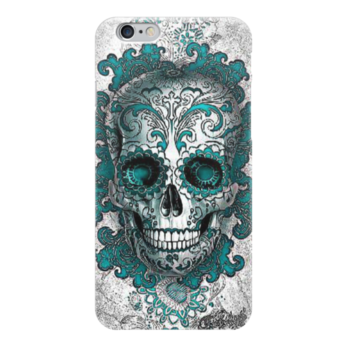 Заказать чехол для iPhone 6/6 Plus в Москве. Чехол для iPhone 6 глянцевый Skull Art от Leichenwagen - готовые дизайны и нанесение принтов.