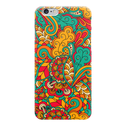 Заказать чехол для iPhone 6/6 Plus в Москве. Чехол для iPhone 6 глянцевый Цветочный орнамент от Antaya - готовые дизайны и нанесение принтов.