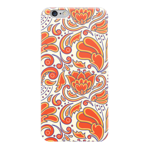 Заказать чехол для iPhone 6/6 Plus в Москве. Чехол для iPhone 6 глянцевый Узорный от BeliySlon - готовые дизайны и нанесение принтов.