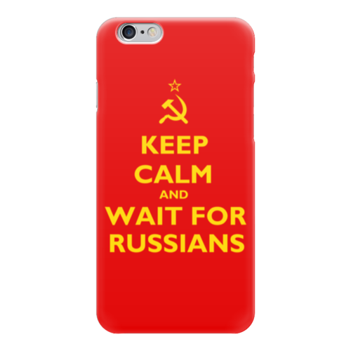 Заказать чехол для iPhone 6/6 Plus в Москве. Чехол для iPhone 6 глянцевый Keep calm and wait от forvard - готовые дизайны и нанесение принтов.