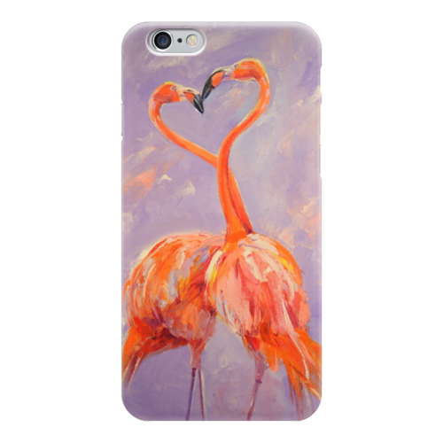 Заказать чехол для iPhone 6/6 Plus в Москве. Чехол для iPhone 6 глянцевый Любовь цвета фламинго от dekuzmin5 - готовые дизайны и нанесение принтов.