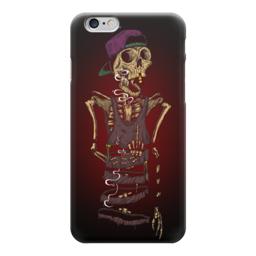 Заказать чехол для iPhone 6/6 Plus в Москве. Чехол для iPhone 6 глянцевый Skeleton Art от Leichenwagen - готовые дизайны и нанесение принтов.