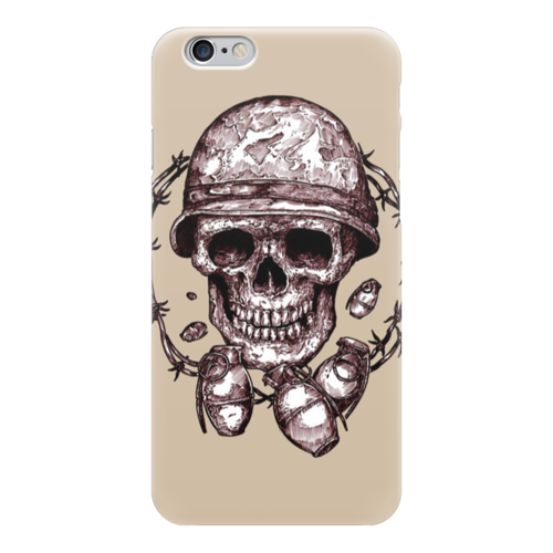 Заказать чехол для iPhone 6/6 Plus в Москве. Чехол для iPhone 6 глянцевый Skull Art от Leichenwagen - готовые дизайны и нанесение принтов.