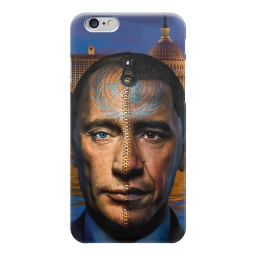 Заказать чехол для iPhone 6/6 Plus в Москве. Чехол для iPhone 6 глянцевый Путин / Обама от Just kidding - готовые дизайны и нанесение принтов.
