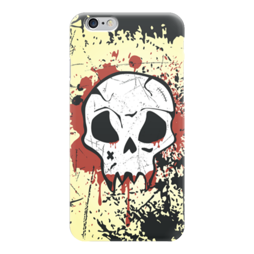 Заказать чехол для iPhone 6/6 Plus в Москве. Чехол для iPhone 6 глянцевый Grunge Skull от Илья Щеблецов - готовые дизайны и нанесение принтов.