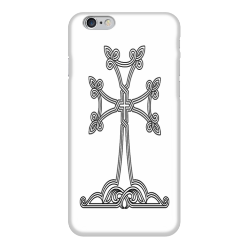 Заказать чехол для iPhone 6/6 Plus в Москве. Чехол для iPhone 6 глянцевый Армянский крест от ar_lev - готовые дизайны и нанесение принтов.