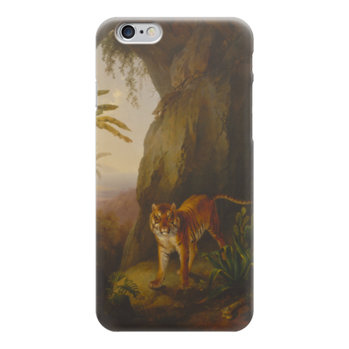 Заказать чехол для iPhone 6/6 Plus в Москве. Чехол для iPhone 6 глянцевый Тигр в пещере (Жак-Лоран Агас) от trend - готовые дизайны и нанесение принтов.