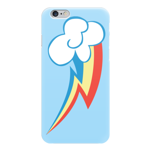 Заказать чехол для iPhone 6/6 Plus в Москве. Чехол для iPhone 6 глянцевый Rainbow Dash / Рейнбоу Дэш от crash - готовые дизайны и нанесение принтов.