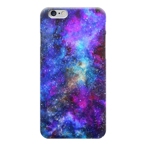 Заказать чехол для iPhone 6/6 Plus в Москве. Чехол для iPhone 6 глянцевый Космос (пурпурно-синий) от Henry Stark - готовые дизайны и нанесение принтов.