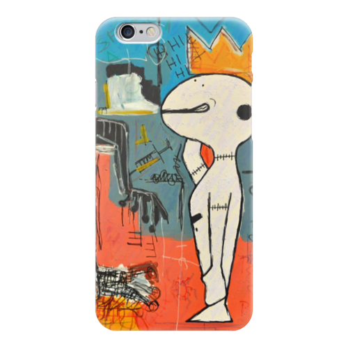 Заказать чехол для iPhone 6/6 Plus в Москве. Чехол для iPhone 6 глянцевый Basquiat от Just kidding - готовые дизайны и нанесение принтов.