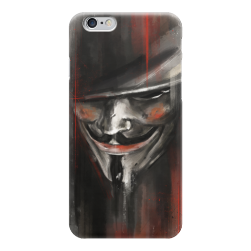 Заказать чехол для iPhone 6/6 Plus в Москве. Чехол для iPhone 6 глянцевый V for Vendetta от scoopysmith - готовые дизайны и нанесение принтов.
