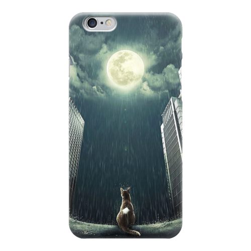 Заказать чехол для iPhone 6/6 Plus в Москве. Чехол для iPhone 6 глянцевый Кот в каменных джунглях от Leichenwagen - готовые дизайны и нанесение принтов.