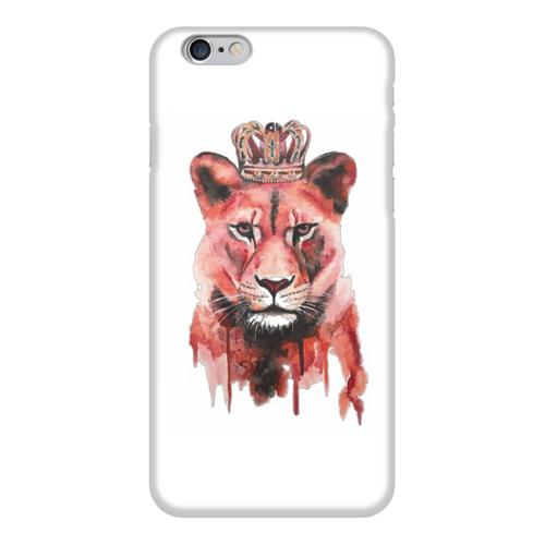 Заказать чехол для iPhone 6/6 Plus в Москве. Чехол для iPhone 6 глянцевый Красный тигр от Alexandra Kurchenko - готовые дизайны и нанесение принтов.