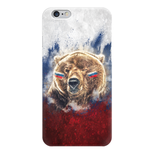 Заказать чехол для iPhone 6/6 Plus в Москве. Чехол для iPhone 6 глянцевый Русский Медведь от tutik_mutik@mail.ru - готовые дизайны и нанесение принтов.