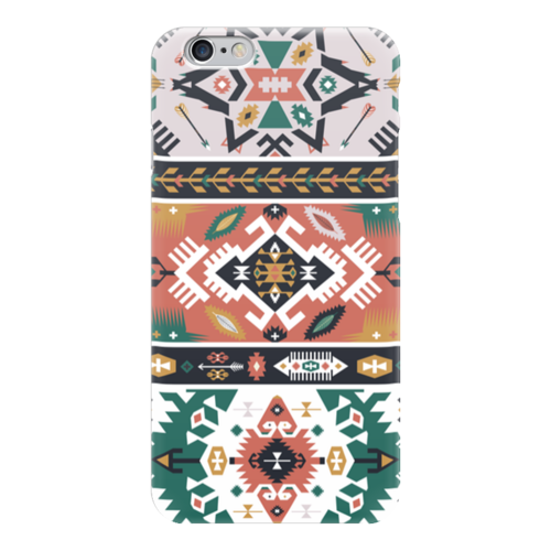 Заказать чехол для iPhone 6/6 Plus в Москве. Чехол для iPhone 6 глянцевый Bright pattern in tribal style от tomuato - готовые дизайны и нанесение принтов.