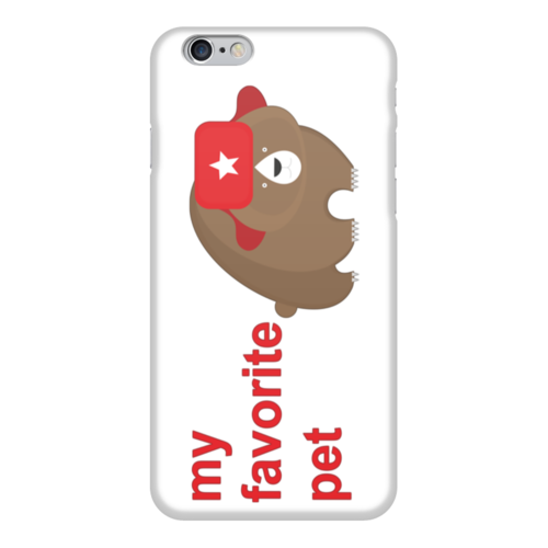 Заказать чехол для iPhone 6/6 Plus в Москве. Чехол для iPhone 6 глянцевый Русский медведь от volzara - готовые дизайны и нанесение принтов.