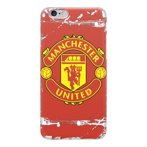 Заказать чехол для iPhone 6/6 Plus в Москве. Чехол для iPhone 6 глянцевый Manchester United от Сергей Дульнев - готовые дизайны и нанесение принтов.