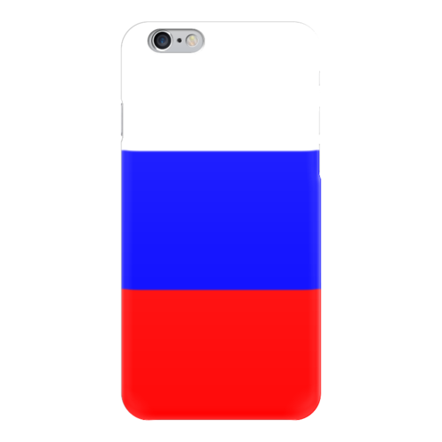Заказать чехол для iPhone 6/6 Plus в Москве. Чехол для iPhone 6 глянцевый Русский флаг от Nalivaev - готовые дизайны и нанесение принтов.
