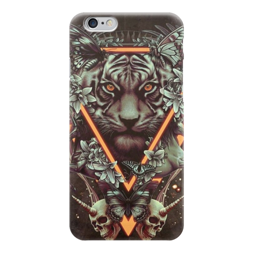 Заказать чехол для iPhone 6/6 Plus в Москве. Чехол для iPhone 6 глянцевый арт тигр  от olga - готовые дизайны и нанесение принтов.