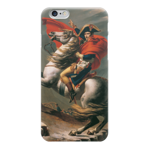 Заказать чехол для iPhone 6/6 Plus в Москве. Чехол для iPhone 6 глянцевый Наполеон на перевале Сен-Бернар (Жак-Луи Давид) от trend - готовые дизайны и нанесение принтов.