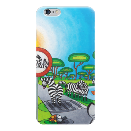 Заказать чехол для iPhone 6/6 Plus в Москве. Чехол для iPhone 6 глянцевый Lollypups #9 (the zebra) от Nataly Boitchenko - готовые дизайны и нанесение принтов.