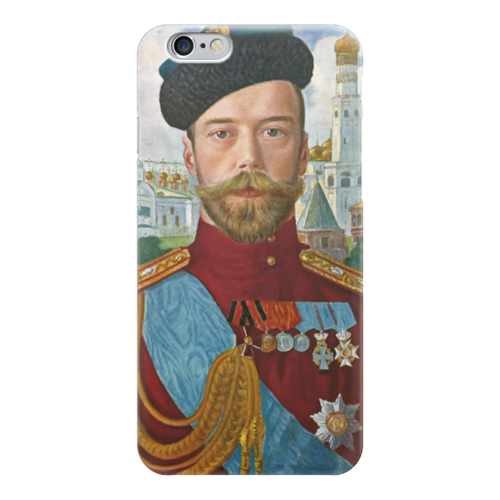 Заказать чехол для iPhone 6/6 Plus в Москве. Чехол для iPhone 6 глянцевый "Царь Николай II" от trend - готовые дизайны и нанесение принтов.