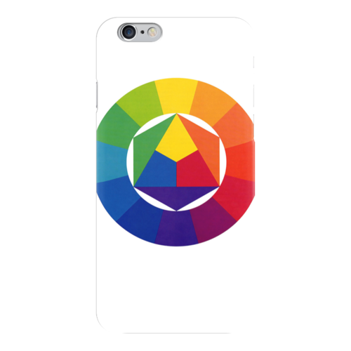 Заказать чехол для iPhone 6/6 Plus в Москве. Чехол для iPhone 6 глянцевый Цветовой круг художника от likeriver - готовые дизайны и нанесение принтов.