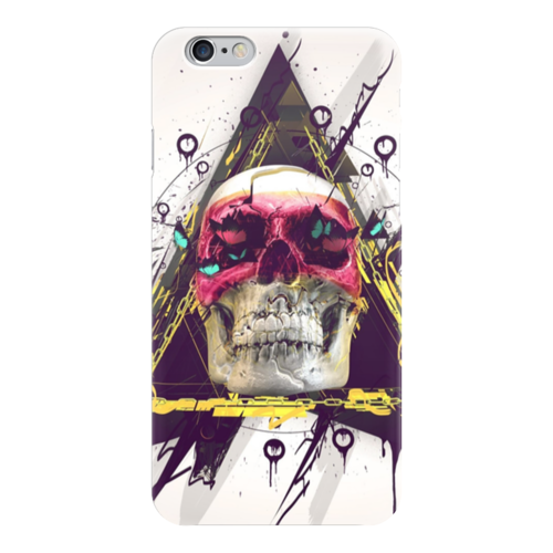 Заказать чехол для iPhone 6/6 Plus в Москве. Чехол для iPhone 6 глянцевый Skull in triangle от scoopysmith - готовые дизайны и нанесение принтов.