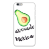 Заказать чехол для iPhone 6/6 Plus в Москве. Чехол для iPhone 6 глянцевый Avocado Mexica от Liby - готовые дизайны и нанесение принтов.