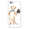 Заказать чехол для iPhone 6/6 Plus в Москве. Чехол для iPhone 6 глянцевый Вежливый сурикат от tigerda  - готовые дизайны и нанесение принтов.